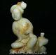 5.6 Old Chinese White Jade Carved Dynasty Maidservant Handmaiden Statue