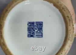 6.7'' Old Chinese Xuande Marked Blue and White Porcelain Painting Peony Jar Pot