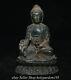 6.8 Old Chinese Green Jade Carved Shakyamuni Amitabha Buddha Statue Sculpture