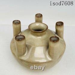 6antique Chinese Song dynasty Porcelain Official porcelain Five hole bottle