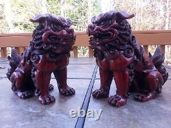 7H Chinese Feng Shui Foo Dogs Statue Lucky Wealth Figurine Gift & Home