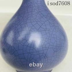 7.2antique Chinese Song dynasty Ru porcelain Purple glaze Long diameter bottle