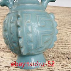 7.6Antique Chinese porcelain Song dynasty Ru kiln Zhanji Zun bottle