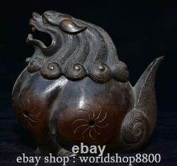 7 Marked Chinese Pure Copper Dynasty Palace Lion Censer incense burner