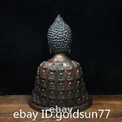 8.2Old Chinese antiques Pure copper exquisite Buddha in Buddha Buddha Statue