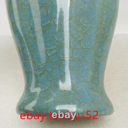8.2Old Chinese porcelain Song dynasty Ru kiln borneol Binaural vase