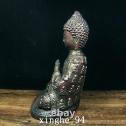 8.3 Antique Chinese dynasty Temple Tibetan Buddhism bronze gilt Buddha statue