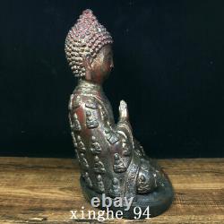 8.3 Antique Chinese dynasty Temple Tibetan Buddhism bronze gilt Buddha statue