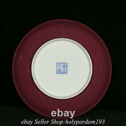 8.4 Yongzheng Chinese Colour enamels Gilt Porcelain4 Plate Tray Set
