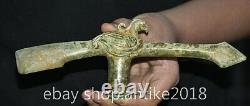 8.8 Rare Old Chinese Bronze Ware Dynasty Palace phoenix bird weaponry Statue