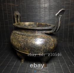 8 Chinese antiques Qing Kangxi years Character story pattern incense burner