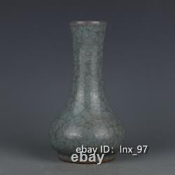 8 Chinese antiques Song Dynasty Official Kiln Porcelain azure glaze bile bottle