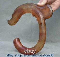 8 Old Chinese Hongshan Culture Red Crystal Carving Dynasty Dragon Gou Beast