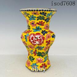 8antique Chinese Song dynasty Official porcelain Pinching Enamel Ear bottle