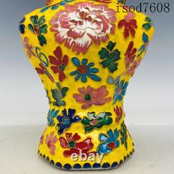 8antique Chinese Song dynasty Official porcelain Pinching Enamel Ear bottle