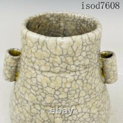 8antique Chinese Song dynasty Porcelain Official porcelain Ear jar