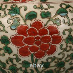 9.05 Chinese Porcelain Qing Dynasty Kangxi Multicolored Phoenix Pattern Pots