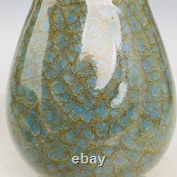 9.1 Old Chinese Porcelain Song dynasty guan kiln cyan Ice crack double ear Vase