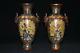 9.2'' Chinese Cloisonne Copper Vase Beast Bottle Old Brass Flower Vase