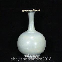 9.2 Rare Old Chinese Ru kiln Porcelain Dynasty Palace big belly Bottle Vase