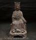 9.4 Old Chinese Copper Gilt Buddhism Word Sit Peoplebeast Sculpture