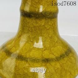 9.4antique Chinese Song dynasty Official porcelain borneol Binaural bottle