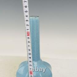 9.5 Old Chinese Porcelain Song dynasty ru kiln museum mark blue Ice crack Vase