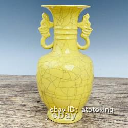 9 Chinese antiques Great Zhou Annual System Firewood kiln Binaural bottle