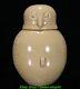 9 Old Chinese Dynasty Yue Kiln Porcelain Palace Owl Bird Head Crock Pot Jar
