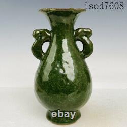 9antique Chinese Song dynasty Official porcelain borneol Binaural bottle
