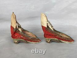ANTIQUE Chinese Bound Feet Shoes ANTIQUE Lotus Shoes Qing Dynasty Embroidery
