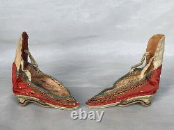 ANTIQUE Chinese Bound Feet Shoes ANTIQUE Lotus Shoes Qing Dynasty Embroidery