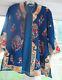 Antique Vintage Chinese Kimono Robe All Silk Embroidered Sz M/l Pristine