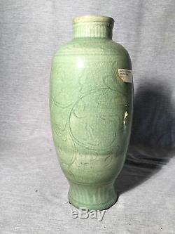 A Chinese Longquan Celadon Vase Ming Dynasty