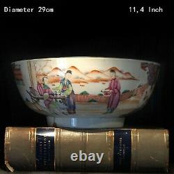 A Large Antique Chinese Punch Bowl Qianlong Period 18th Century
