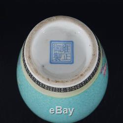 A Pair Of Fine Chinese Precious Porcelain Birds Vase Marked Yongzheng AB106