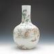 A Rare Monumental Chinese Qing Dynasty 100 Deer Famille Rose Porcelain Vase