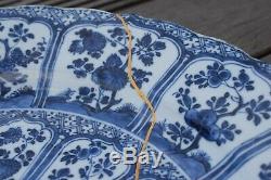 A large Antique Chinese Blue and White charger Kangxi Period