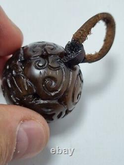 Ancient carved jade stone