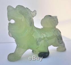 Antique C/1900's Jade Chinese Foo Dog