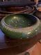 Antique Chinese 8 Cloisonne Bowl Green Withfloral Design Low Profile Mint