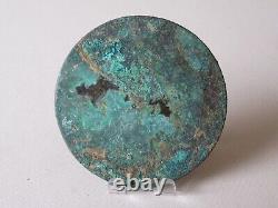 Antique Chinese Bronze Mirror - Han Dynasty - Geometric Calligraphy