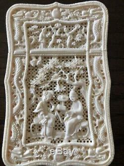 Antique Chinese Carved Visitor Card Case