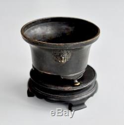 Antique Chinese China Ming Bronze Xuande Period Censer Incense Burner 15th C