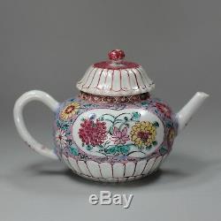 Antique Chinese Chrysanthemum famille-rose teapot, Yongzheng (1723-35)