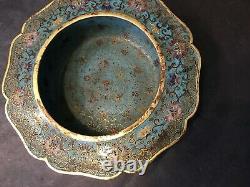 Antique Chinese Cloisonne Censer, 18th century, Qianlong mark and period