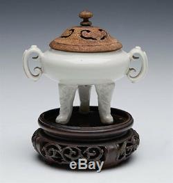 Antique Chinese Dehua Tripod Censer 19th C Or Earlier