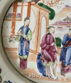 Antique Chinese Famille Rose Porcelain Plate