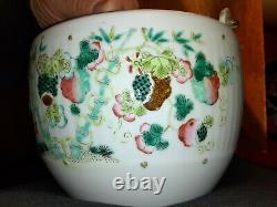 Antique Chinese Famille Rose Teapot Qing Republic