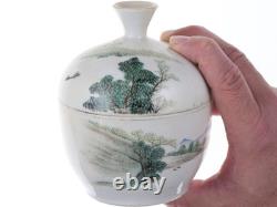 Antique Chinese Ginger Jar Famille Rose/Calligraphy